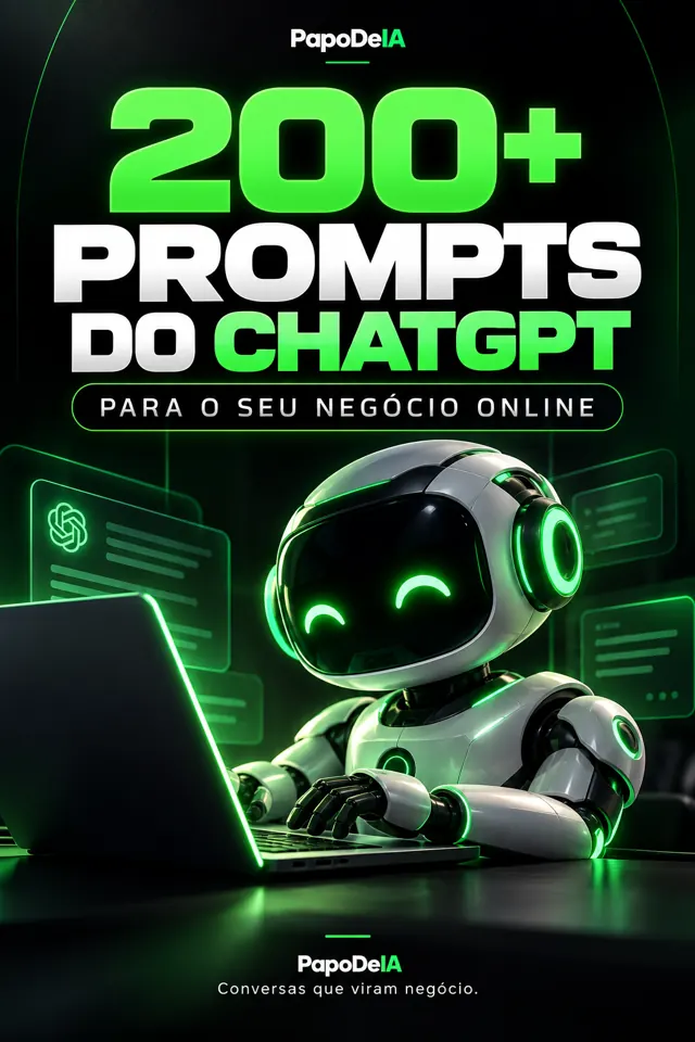Capa do ebook 200+ Prompts do ChatGPT para o seu negócio online