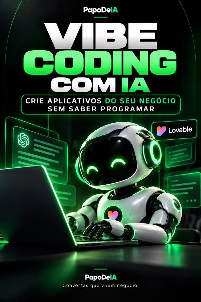 Capa do ebook Vibe Coding com IA